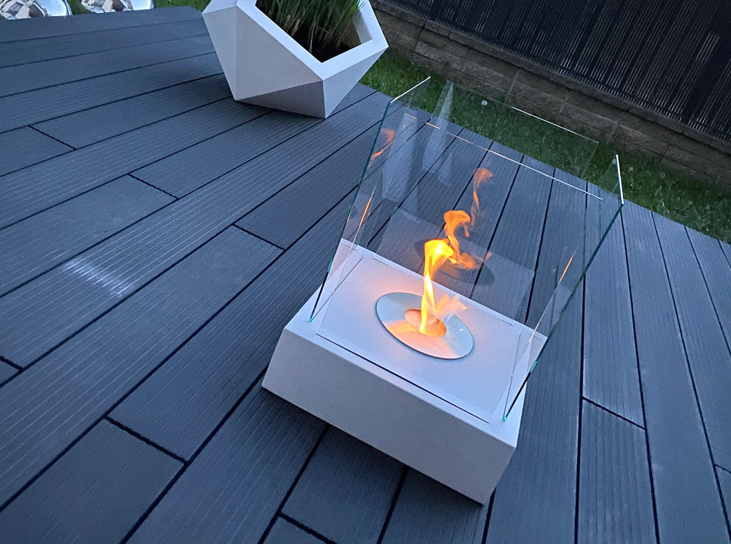 Glasscheiben für freistehenden Bioethanol-Kamin Midnight (4 Stück)