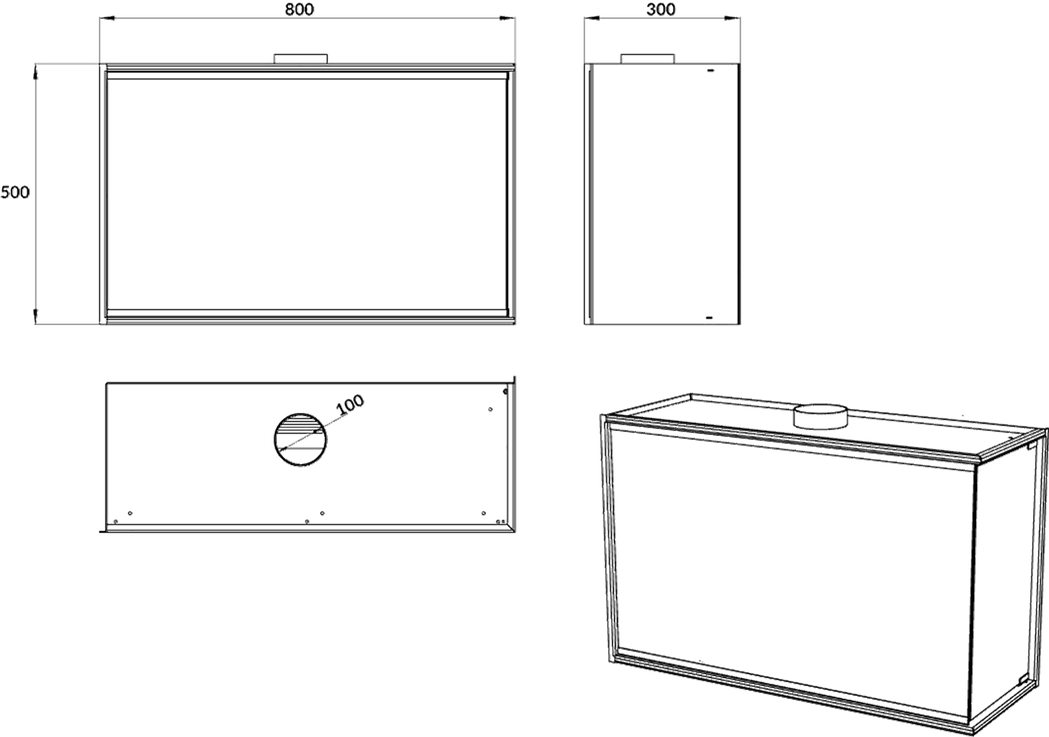 Einbaukamin BIO - Links / Rechts