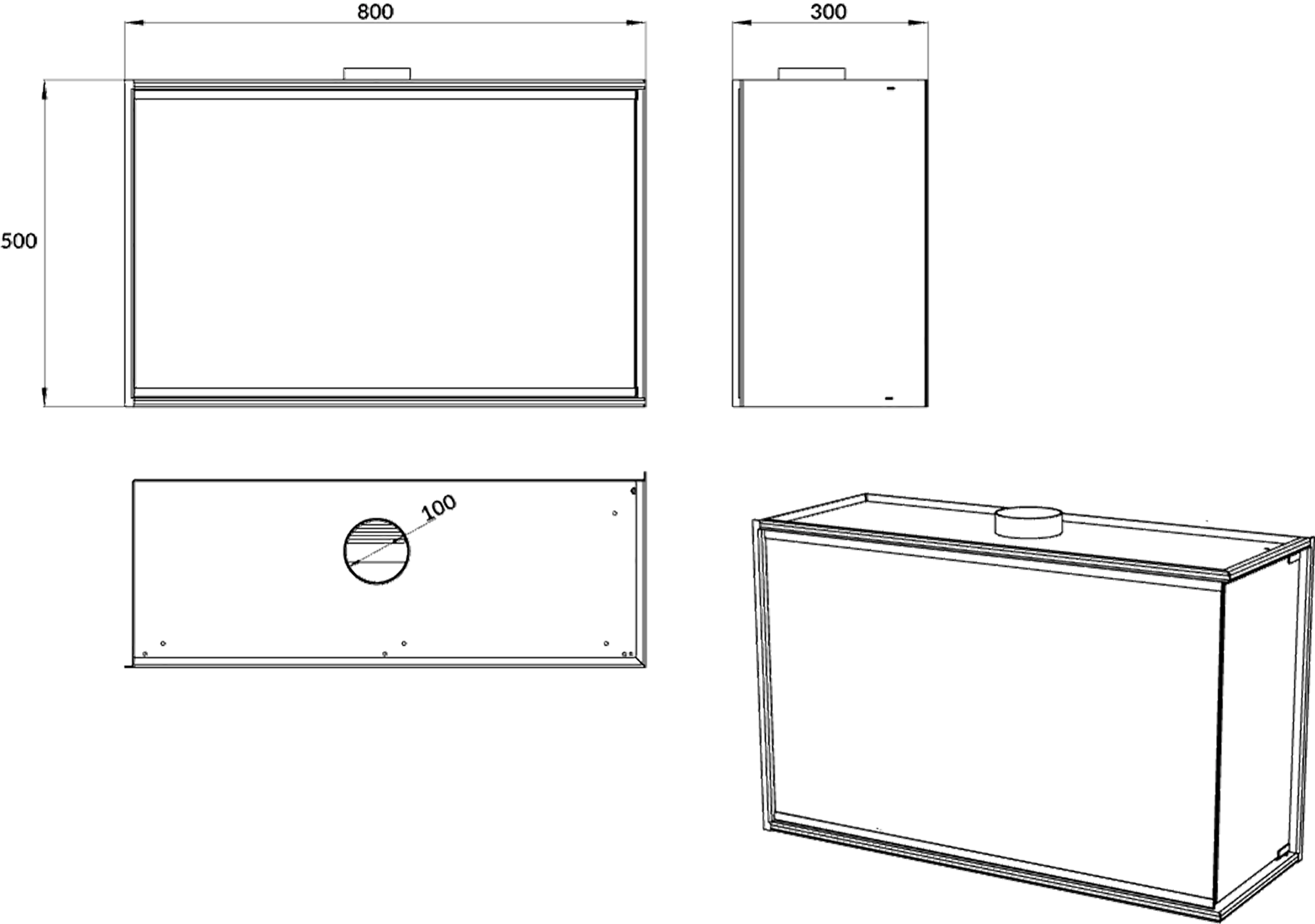 Einbaukamin BIO - Links / Rechts