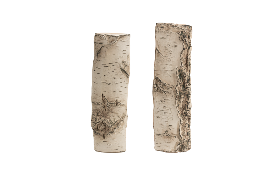 Große Keramik-Holzscheite – Holzoptik (5er-Set)