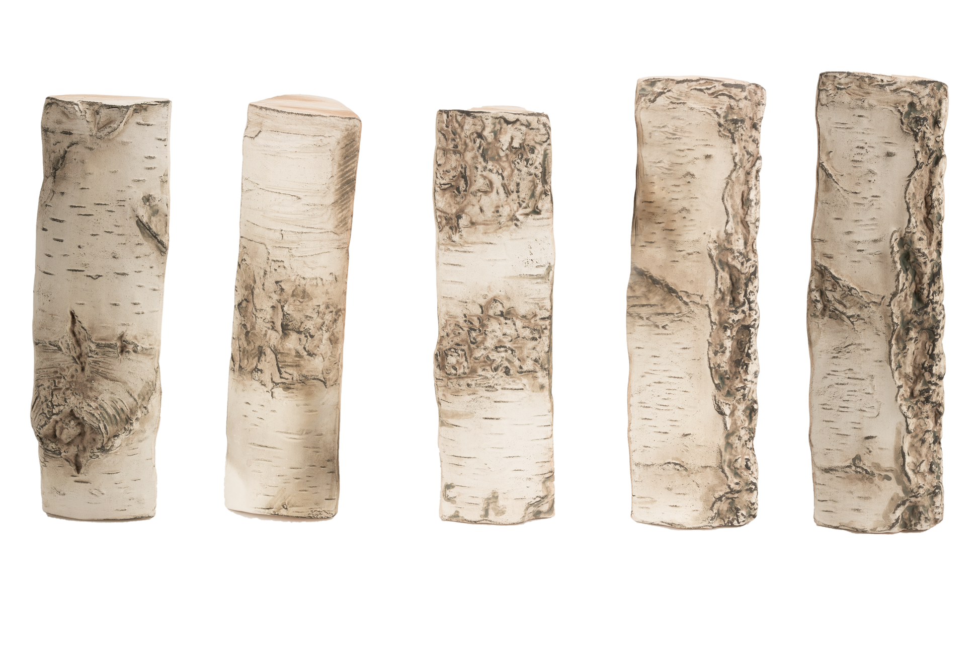 Große Keramik-Holzscheite – Holzoptik (5er-Set)